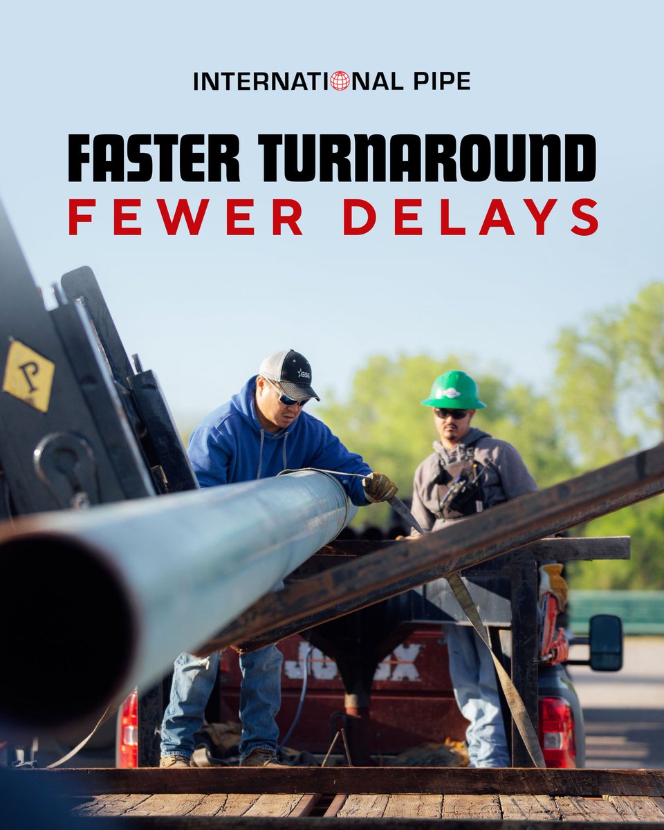 IntlPipe's tweet image. Your job doesn’t stop to wait for fabrication.

That’s why we source it all: pipe that’s cut, rolled, welded, and loaded by our crew.

Custom fabrication starts with a call to 800-716-7473.

#SteelProcessing #OKCPipeWork #RolledPipe #OKCSteel