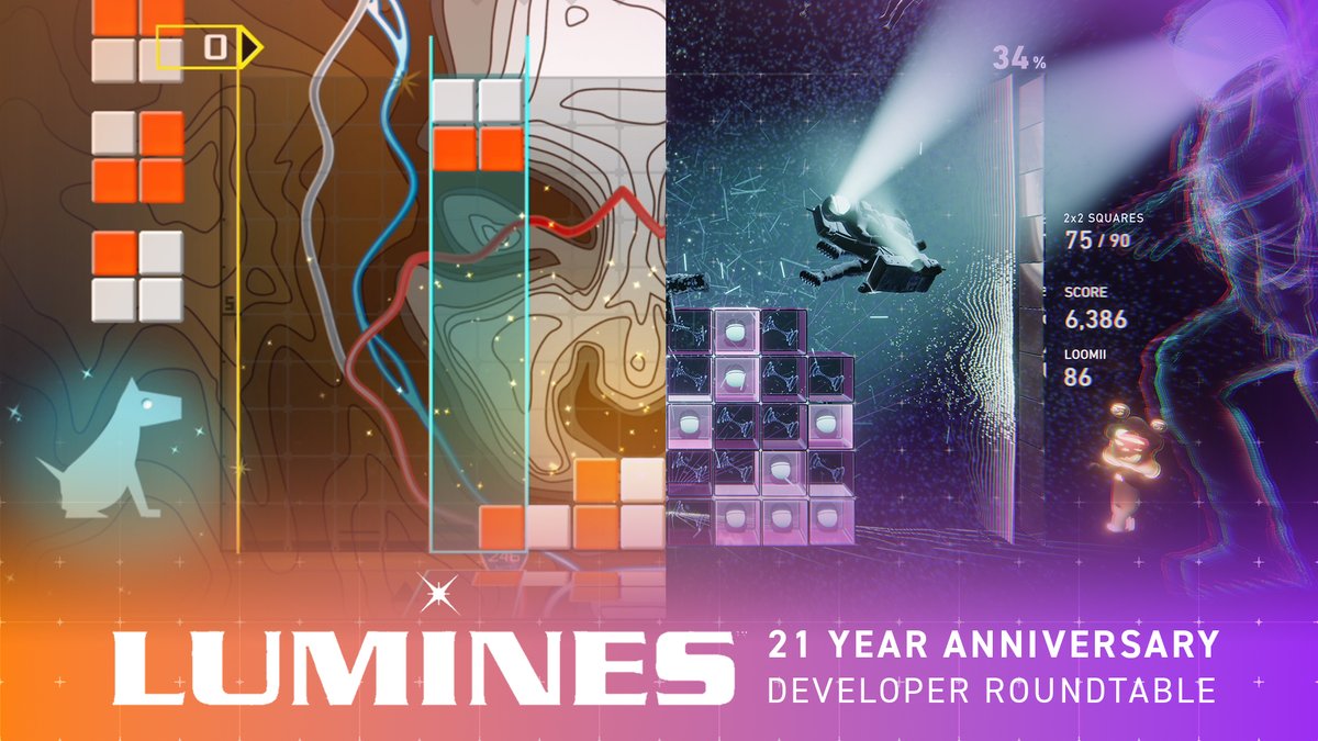 On this day, 21 years ago, the original Lumines was released as a launch title alongside the PlayStation Portable in Japan. ICYMI, we did an anniversary stream earlier this week to celebrate the series!

Watch it here📺 youtube.com/watch?v=yVvH7t…
#Lumines #PSP