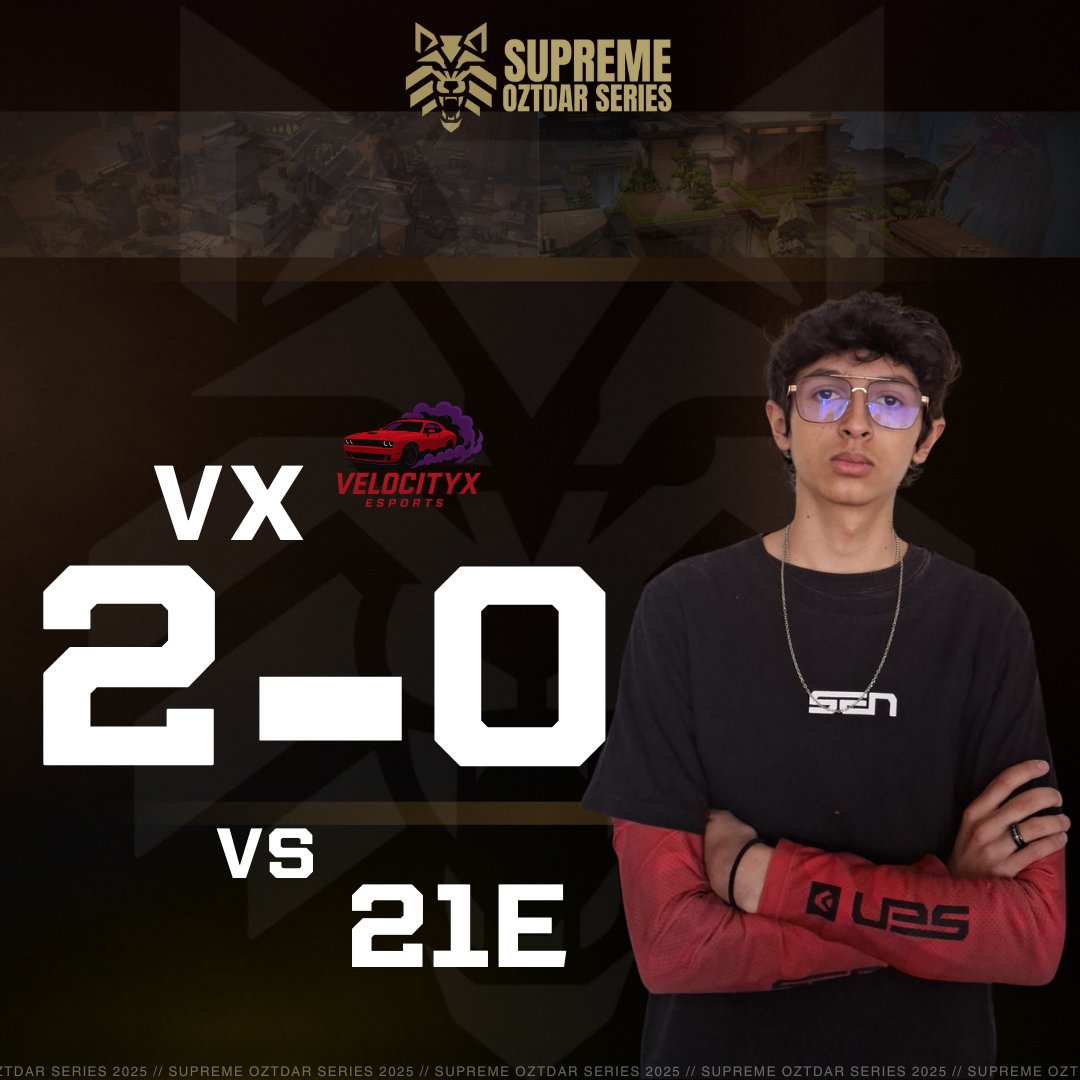 VX  🚗suma 3 puntos clave y sigue firme en la tabla.

La serie se cierra 2-0 a su favor, 💪dominando BIND (13-3) con un ritmo rápido y control total.

En ABYSS, pick del rival, 21E dio pelea, pero VX se plantó sólido y supo cerrar el mapa 13-7, mostrando carácter y lectura para