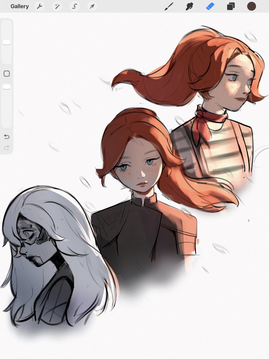 sinillus's tweet image. I envy them, those who can’t see. Those who know not, that they are not. And those who live, blithe and free, sins forgotten and thus absolved.
A fresh dawn in their playground, while we live in shadows, swimming in ink. 

I did this sketch a while ago and couldn’t finish it, but…