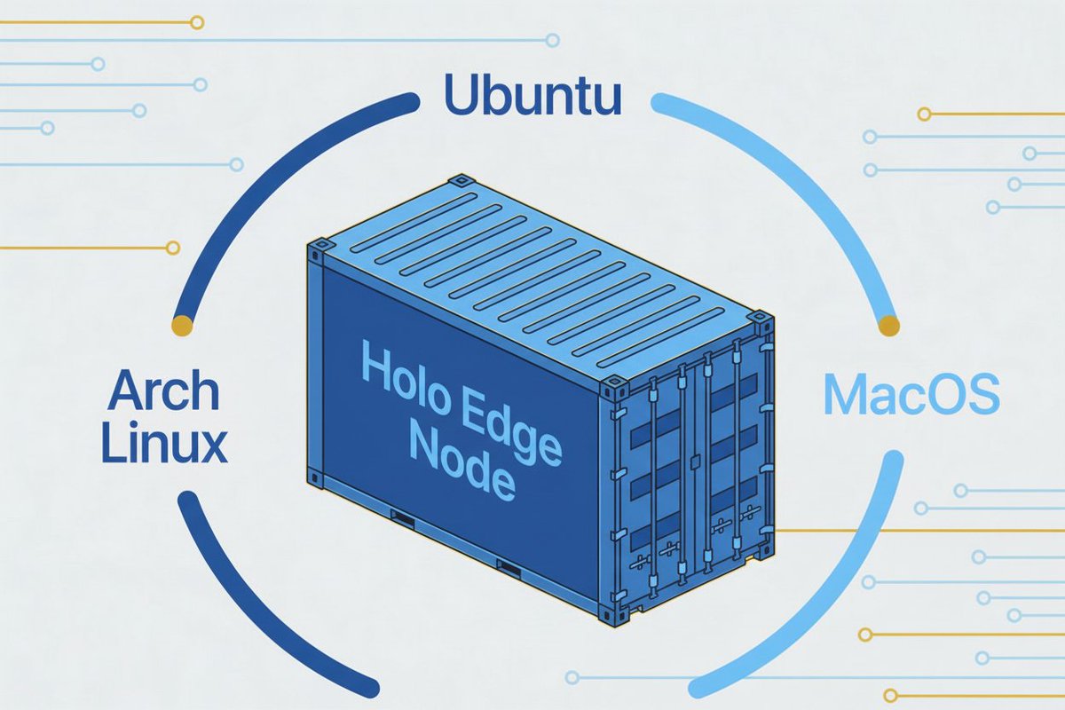 We’ve spent months optimizing HolOS to provide a lightweight, and secure way to get Edge Node up and running on HoloPorts fast. It's what we test on. ✨

But did you know the Edge Node software isn't picky? It speaks Docker. 🐳

That means whether you prefer Ubuntu, Debian,