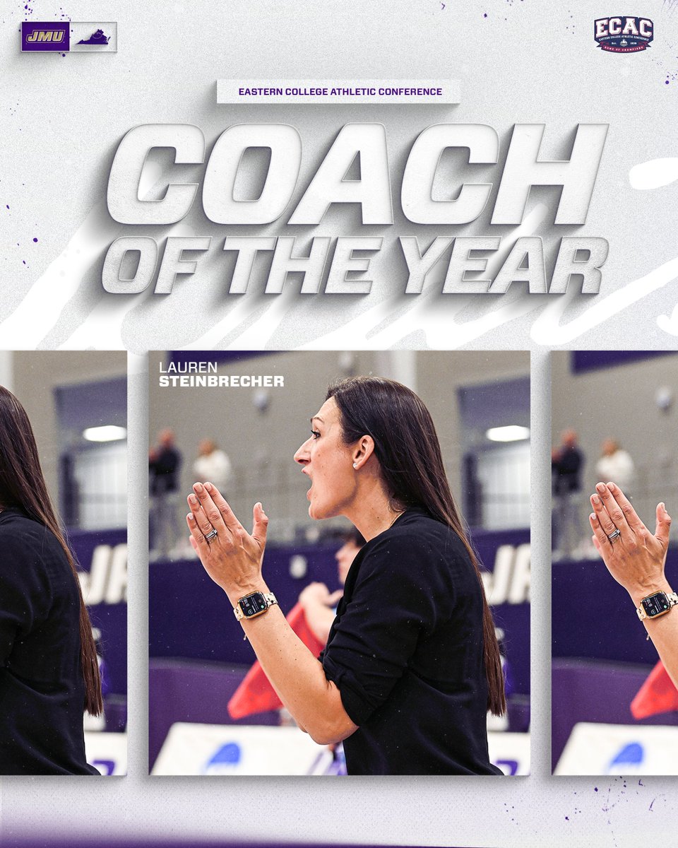JMUVolleyball's tweet image. Bringing home @ECACSports honors 🏆

Lauren Steinbrecher » Coach of the Year
Kennedy Louisell » First Team 

#GoDukes