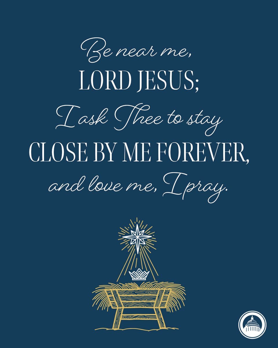 Be near me, Lord Jesus; I ask thee to stay
Close by me forever, and love me, I pray.

Remembering the reason for the season with "Away in a Manager" by Martin Luther.

Jesus | Christmas | Advent