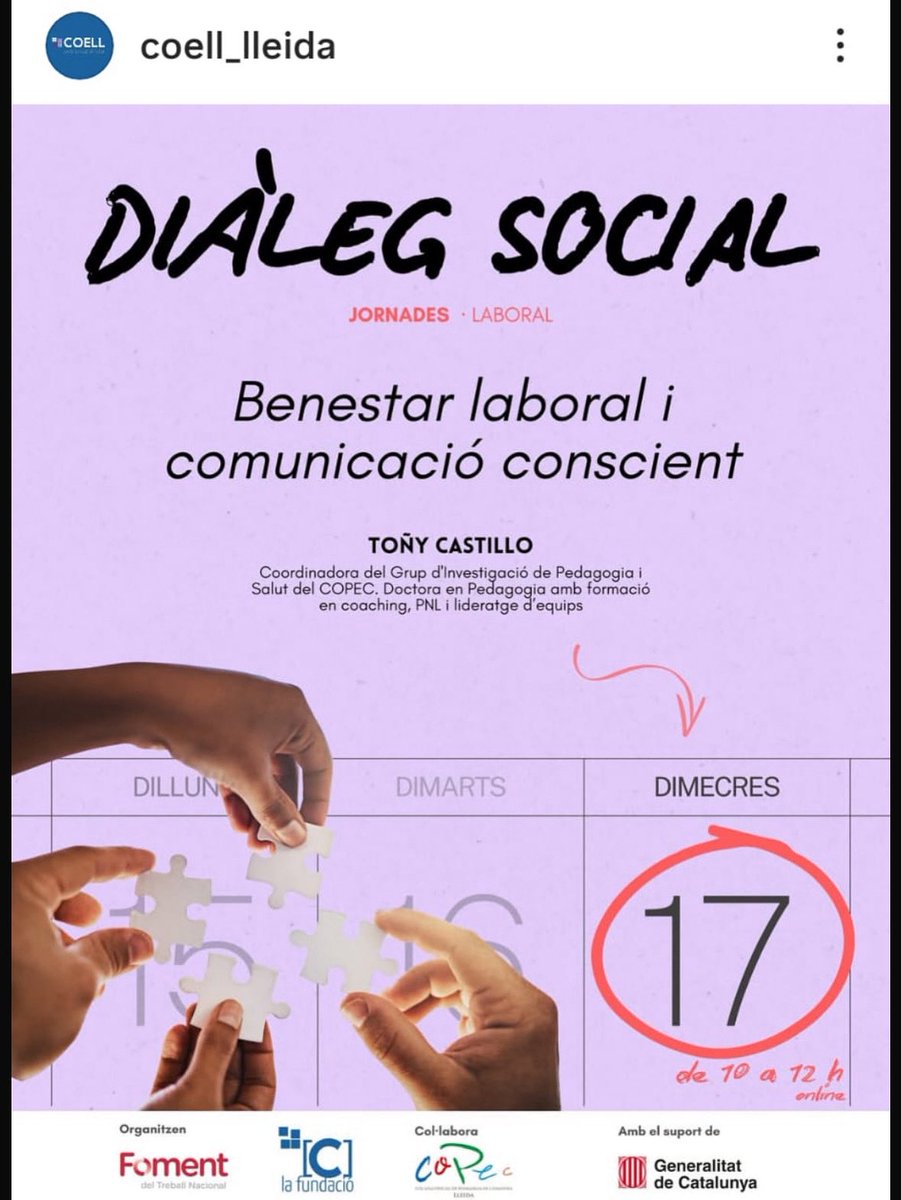 Os envío mi próxima conferencia taller por si es de vuestro interés. Toñy