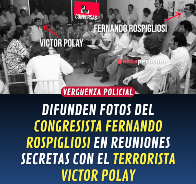 aldiaperupe's tweet photo. Se han difundido fotos del niño mimado de las FFAA y la policia nacional, conocido como bolsa de basura, el congresista Fernando Rospigliosi mantenía reuniones secretas con el cabecilla del MRTA Víctor Polay. Recordar que Ollanta Humala en su momento lo llamó traidor a la patria. https://t.co/nwLzZxXq21