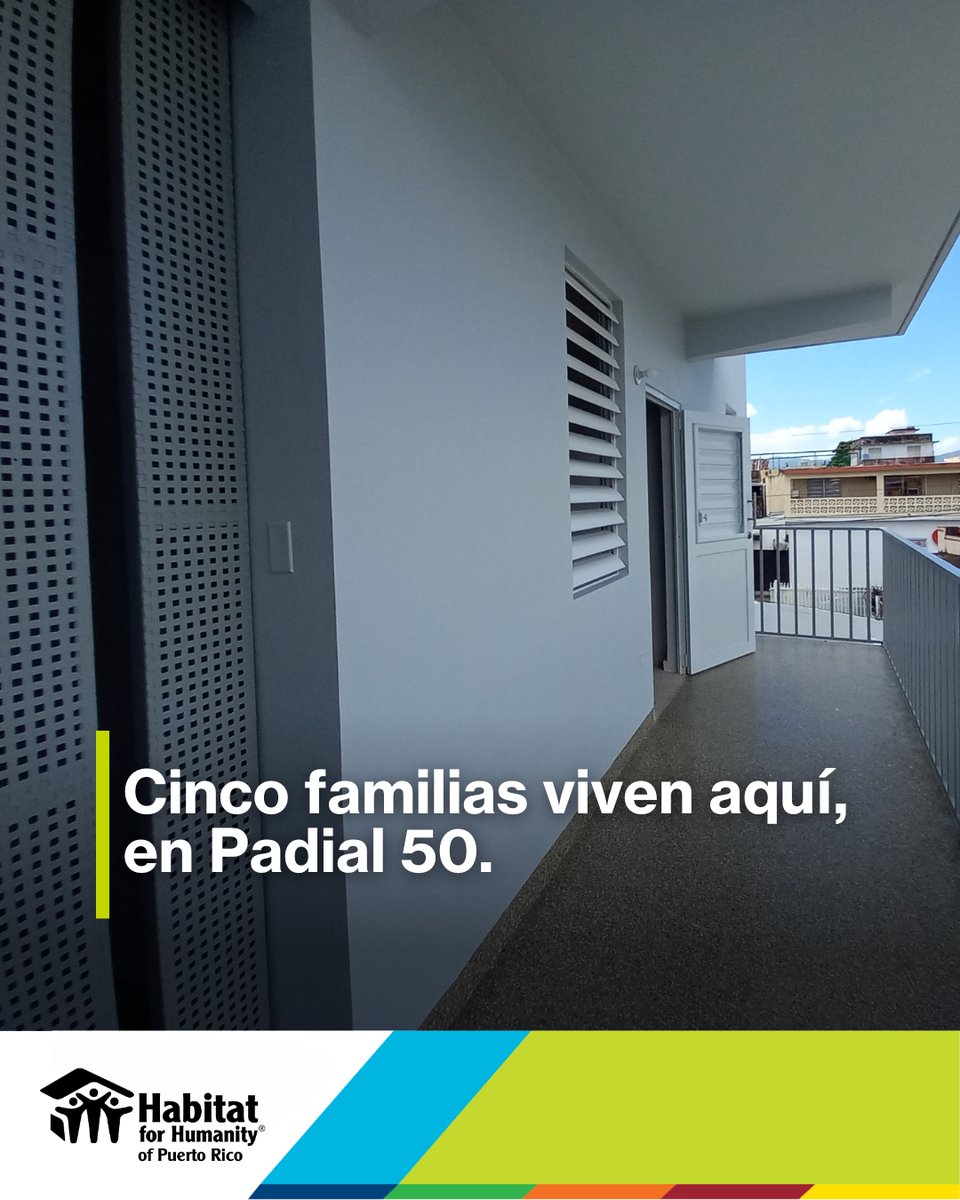 Cinco familias ya viven hoy en el Proyecto Padial 50 en Caguas — un ejemplo vivo de estabilidad y transformación. Tu donativo apoya los proyectos de vivienda que lanzaremos en 2026.
..
Tu donativo construye lo que sigue para 2026 ➡️ bit.ly/48czexK