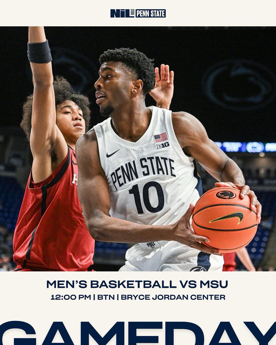 PennStNILStore's tweet image. Tomorrow, pack the BJC 🦁

@PennStateMBB takes on @MSU_Basketball in the BJC at noon!