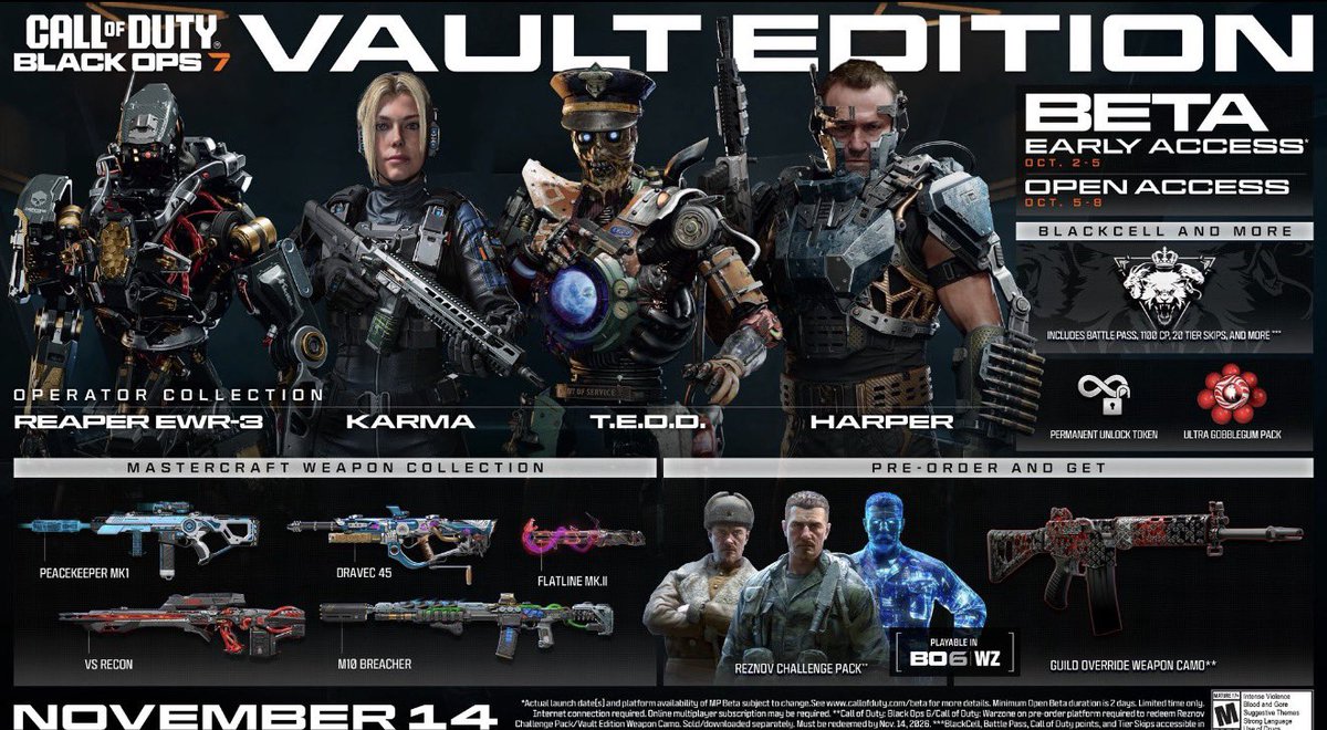 If you need a Black Ops 7 Vault Edition Copy or Upgrade… 👀 

REPLY to this tweet with the platform you need one for!