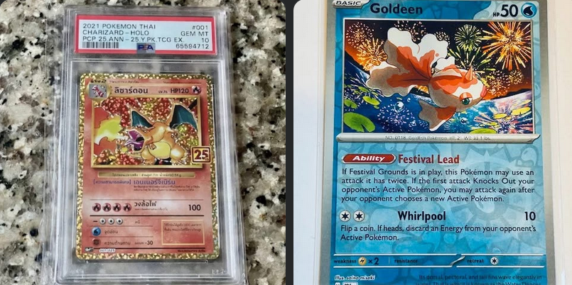 The_Early_Byrd's tweet image. Save big on Pokemon cards!  

Get an extra 20% off when you buy 5 or more items from our exclusive collection including Charizard, Goldeen, Pikachu, and Mimikyu.  

Catch these deals now!  

ebay.us/YCDs5T

#PokemonSale #CardCollectors #TradingCards #RareFinds