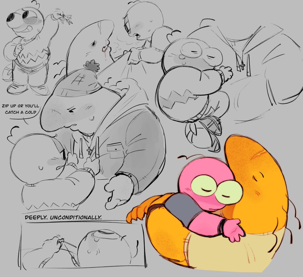 TUNAFISHHHH8's tweet image. I just popped a perkie!!!!!🎵🎶🎵🎶 Little sketches from different things these mfs always crying whenever i try drawing them 💔