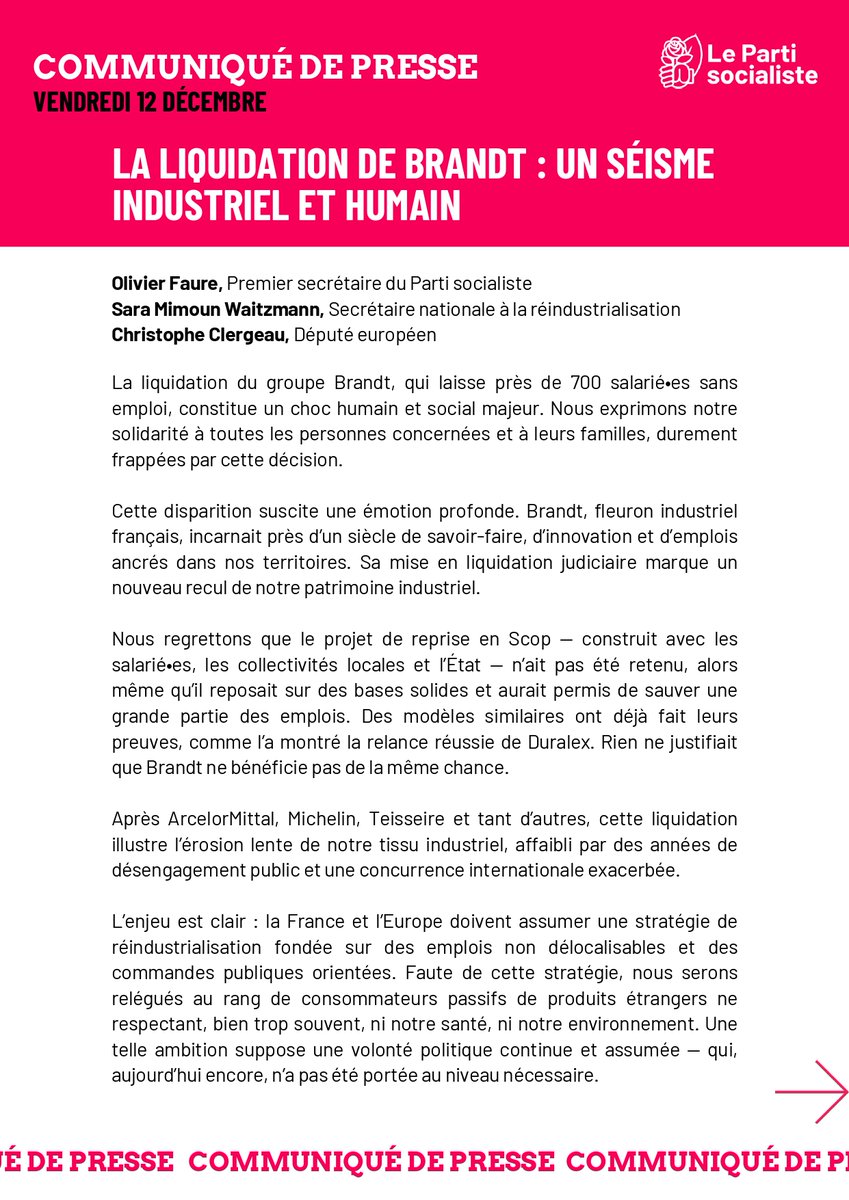 Parti socialiste tweet media