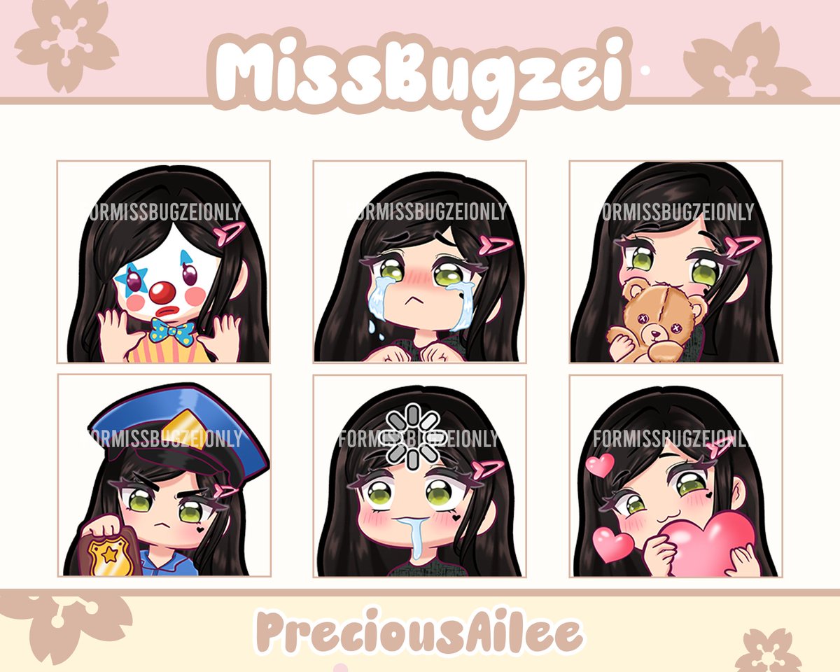 AileePrecious's tweet photo. Custom Emotes for MissBugzei!  
Commission OPEN! dm me for questions (˶˃ ᵕ ˂˶)  

Order Link: https://t.co/H9wyOCZX5O 
via @Etsy

#emotes #twitch #twitchemotes #Commission #commissionsopen #commissionart #anime #AnimeArt #emojis #customemoji #Discord #DiscoverArtists #girl https://t.co/7WHRp7Kuj6