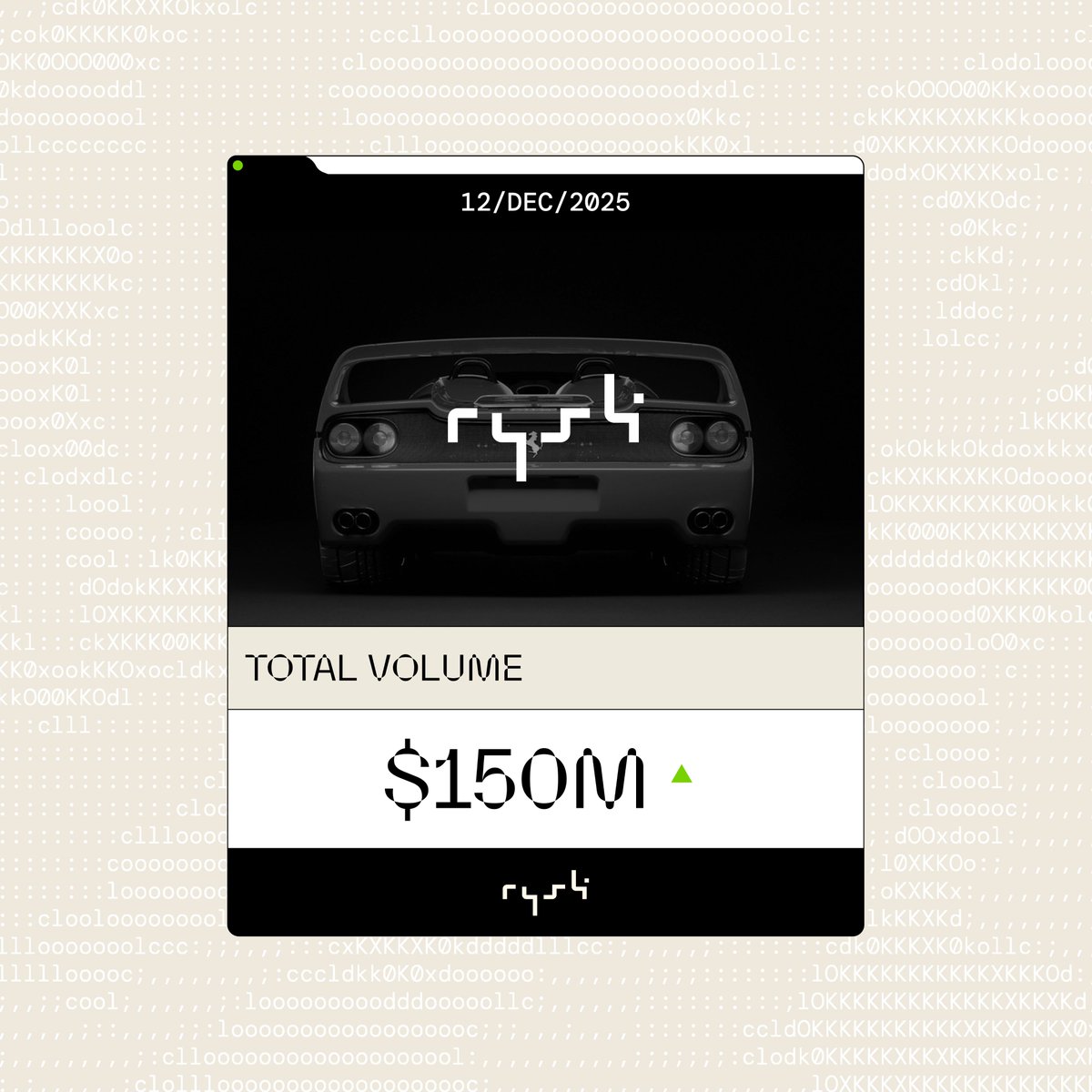 New mid-month expiry and another full set of updates across Rysk.

Milestone
- $150M total volume reached

Product
- Launched <a href="/nativemarkets/">Native Markets</a> USDH cash-secured puts on HYPE and BTC

- Launched <a href="/ValantisLabs/">Valantis Labs</a> wstHYPE covered calls

- Released 30 Jan 2026 expiry, alongside the