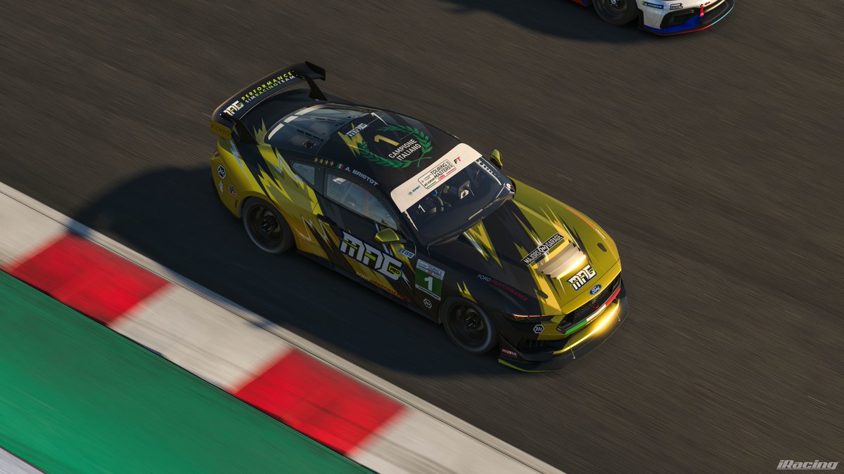🏆 Golden livery for the Italian GT4 Champion ✨
<a href="/andreabristot/">Callmebrie_</a>  shines in pure gold.

Big thanks to <a href="/SimRacingLG/">SimRacingLeague.it</a> , organizers, stewards &amp; commentators for another flawless championship.

#GT4 #ItalianChampion #AndreaBristot #MAGPerformance #iRacing