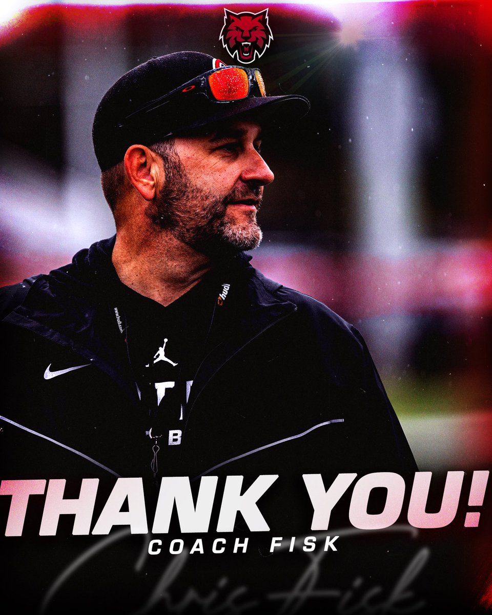 CWUAthletics's tweet image. Cannot express enough Wildcat Nations gratitude for everything you’ve done the past decade for Wildcat Football! ❤️

 Thank you Coach Fisk for everything and best of luck to you at Portland State! 

#reigncrimson