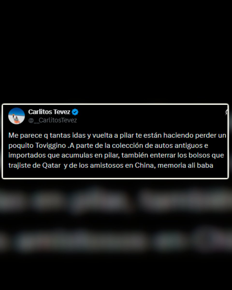 DiarioOle's tweet photo. 📲 El origen de la causa es del 5 de marzo de 2024, cuando Carlos Tevez se cruzó en redes sociales con Pablo Toviggino tras el polémico 2-2 de Independiente ante Barracas Central  

Ese tuit de CT motivó la denuncia de Elisa Carrió, junto al presidente de la Coalición Cívica de Pilar, Matías Yofe, y el legislador porteño Facundo del Gaiso, por presunto lavado de activos ante la PROCELAC y la Cámara Federal de Casación
