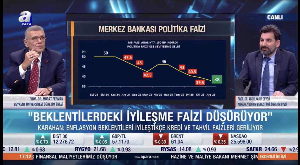 “Yılın Son Dönemecinde Öne Çıkan Eko-Politik Konu ve Gelişmeleri Etraflıca Ele Alıyoruz..”<a href="/apara_tv/">A Para</a> <a href="/BeykentUnv/">İstanbul Beykent Üniversitesi</a>