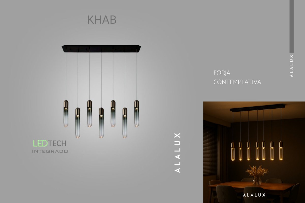 Khab destaca o design contemporâneo com linhas verticais precisas, metal refinado e luz quente que adiciona elegância ao ambiente. Exclusivo sob encomenda.

Solicite via WhatsApp: +55 31 2112-1100
#Alalux #Design2025 #Lançamento #AlaluxVirtual #Khab