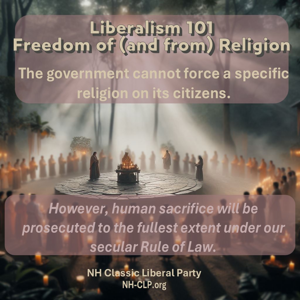 NHCLP's tweet image. We have both Freedom of Religion and the Rule of Law.