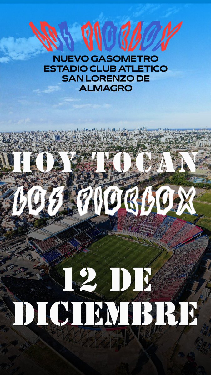 lospioblox's tweet photo. ¡NOS VEMOS ESTA NOCHE PIOBLOXSOS! 🤟🎸 https://t.co/UqFUXjvo7K