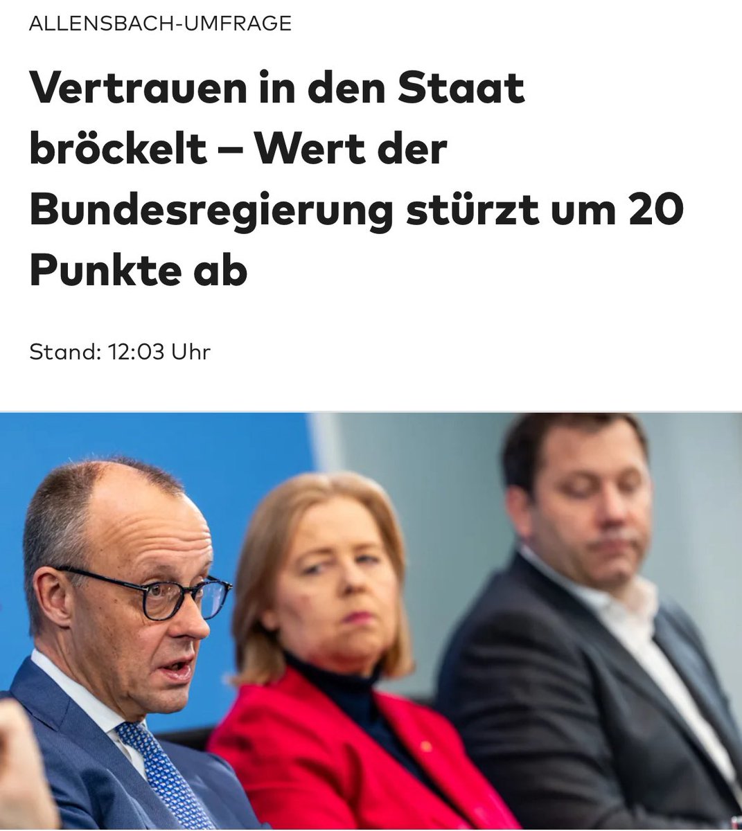 frei_geist_'s tweet photo. Vertrauen in 
Bundesregierung - 28 Prozent 
Medien - 22 Prozent
Parteien-  17 Prozent

Ihr könnt nach Hause gehen … https://t.co/kkAxoNAFIZ