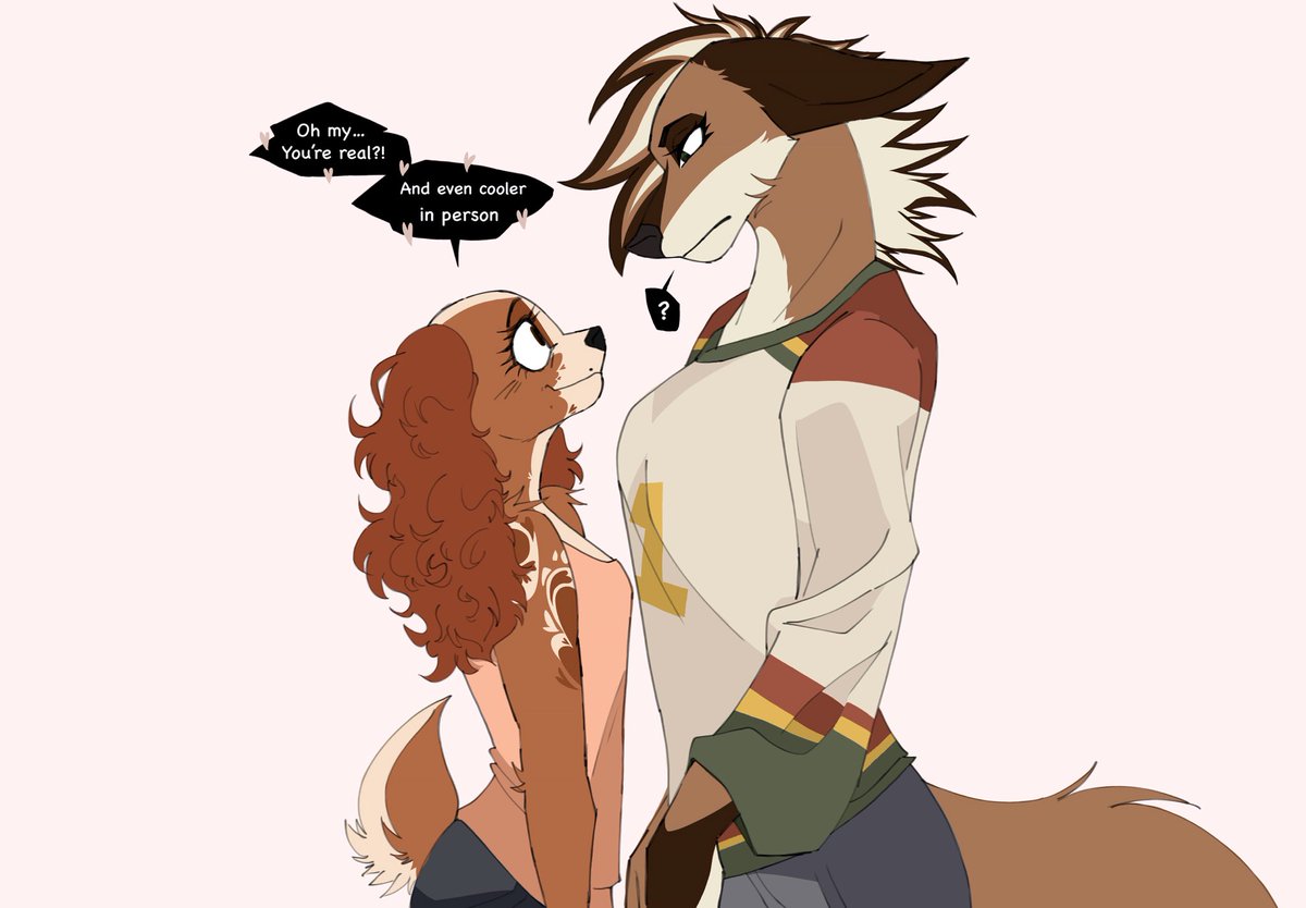 _mintypep's tweet image. Me and my oc‼️
What would you do if you could meet your oc?👀🩷
#furryartist #digitalart #oc