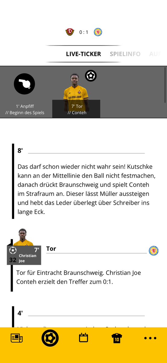 Tor laut Dynamo App für uns hahahaha😂  #SGDEBS #sgd1953