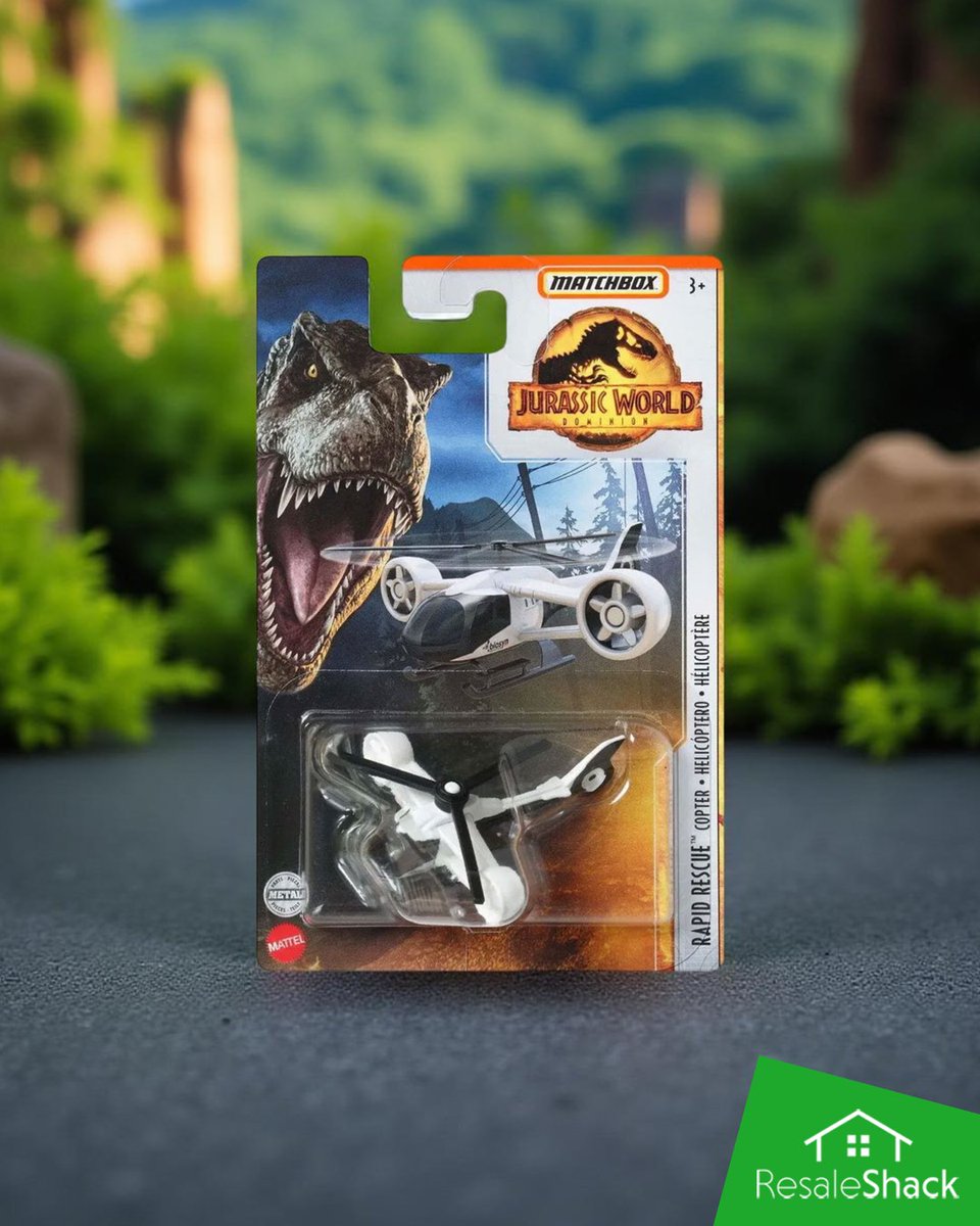 ResaleShack's tweet photo. #Modellino da collezione in scala 1:64 dell'#elicottero Rapid Rescue Copter della serie #Matchbox dedicata al film #JurrassicWorldDominion. Realizzato in metallo #DieCast.
Acquistalo sul mio negozio #eBay https://t.co/qwDAqT2qsl
#RapidRescueCopter #JurassicWorld #DieCastModel https://t.co/0gi9V7Sk4g
