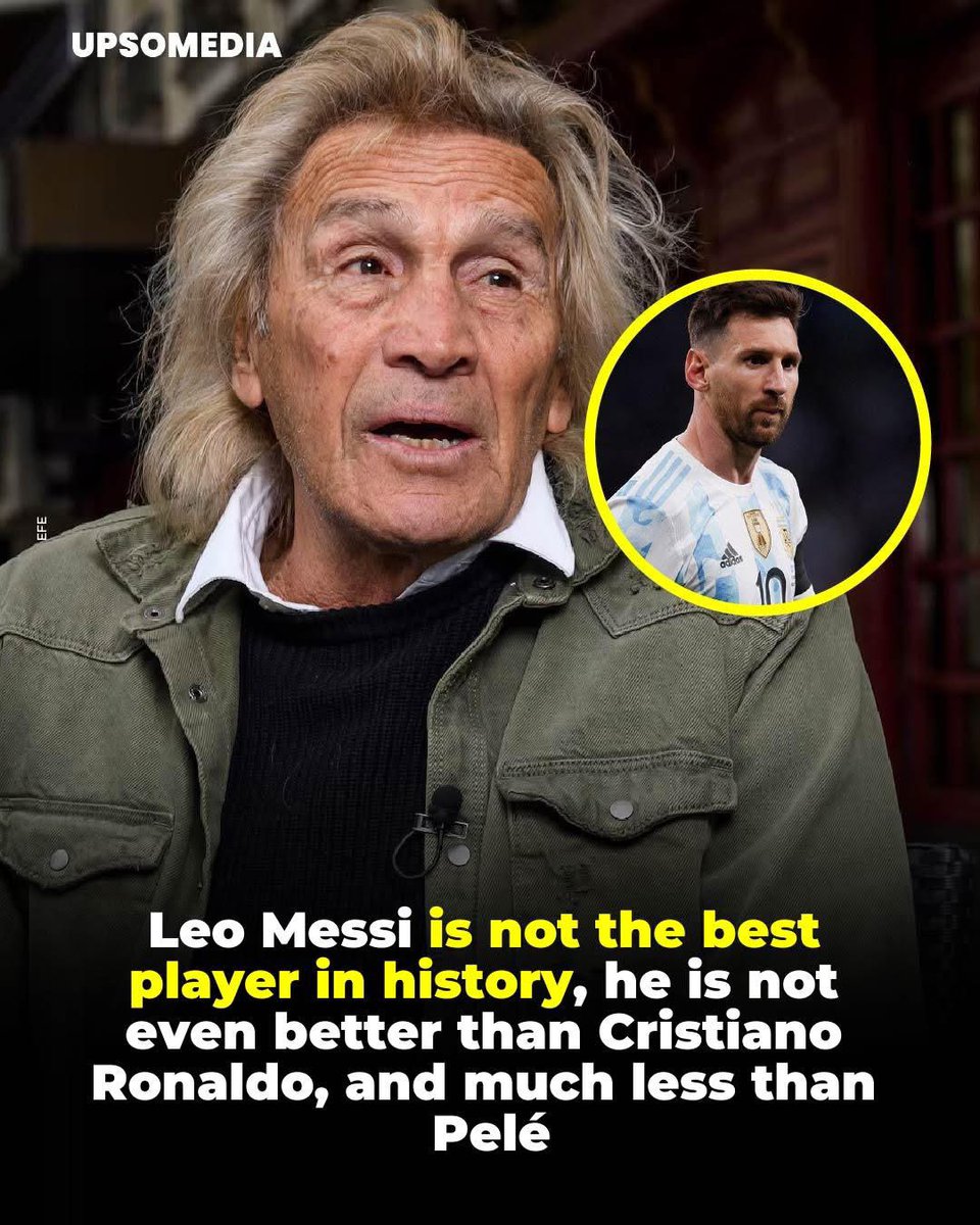 KDCGlobal_'s tweet image. 🗣️ Hugo Gatti, the legendary Argentine goalkeeper, stated: "Leo Messi is not the greatest player of all time, not even better than Cristiano Ronaldo, and certainly not better than Pelé."  

"He's also not the greatest Argentine player in history; Leo isn't even a shadow of what…