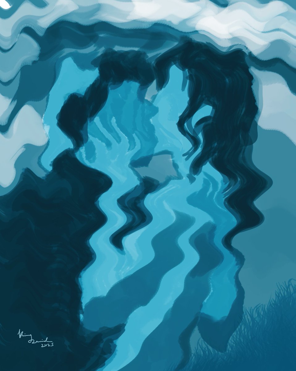 Kinggdavid__'s tweet photo. I painted what kissing at night feels like https://t.co/4RCLqCbYjx