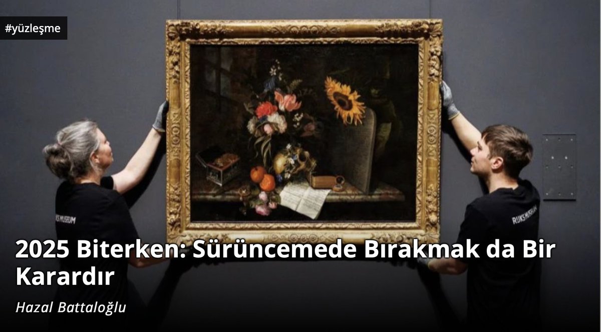 2025 Biterken: Sürüncemede Bırakmak da Bir Karardır
✍️Hazal Battaloğlu yazdı: solfasol.tv/2025-biterken-… 
📌Bu yıl bana yeni bir şey öğretmedi belki ama eskiden doğru sandığım bazı şeyleri sorgulatmaya başladı. Yan yana durmanın kendiliğinden adil, birlikte olmanın otomatik olarak