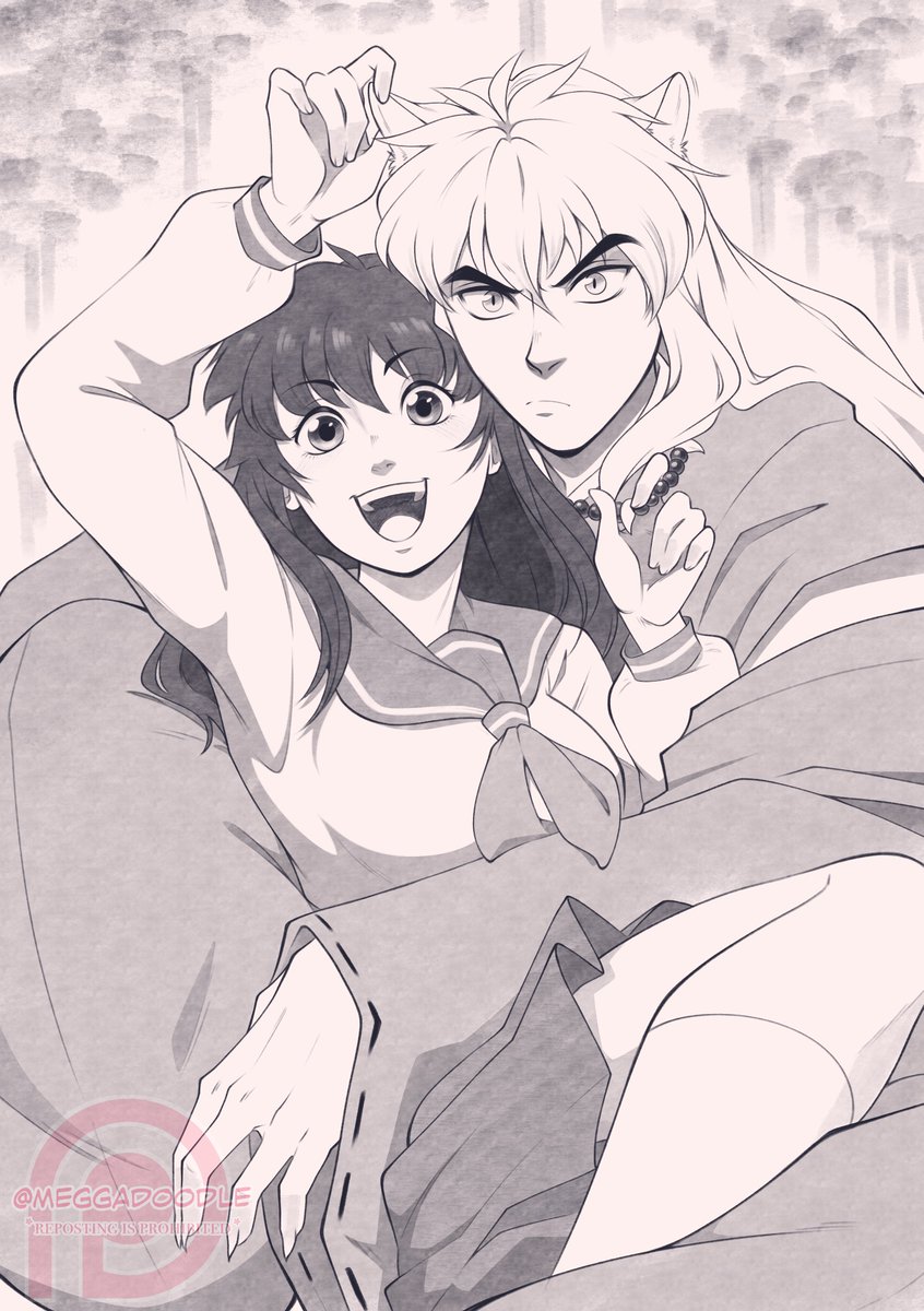 I saw it was Inuyasha anniversary! So I wanted to share a drawing I did last year. Inuyasha is one of my faves 💕🐾

#inuyasha #inukag