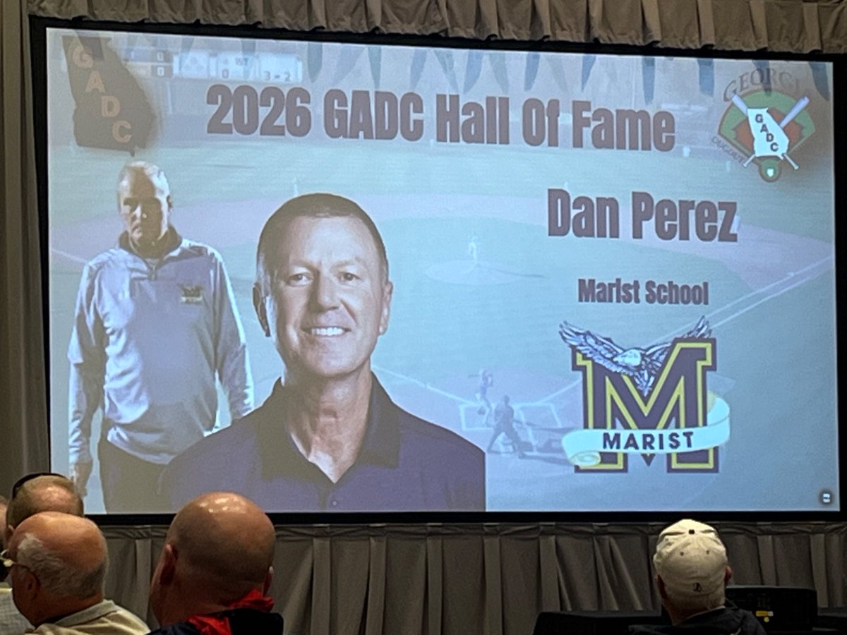 dwaugh3's tweet photo. Congrats Dan.  Hall of Fame person inducted into GADC HoF for Marist baseball achievements @MaristBooster https://t.co/ADNeWGV2F4