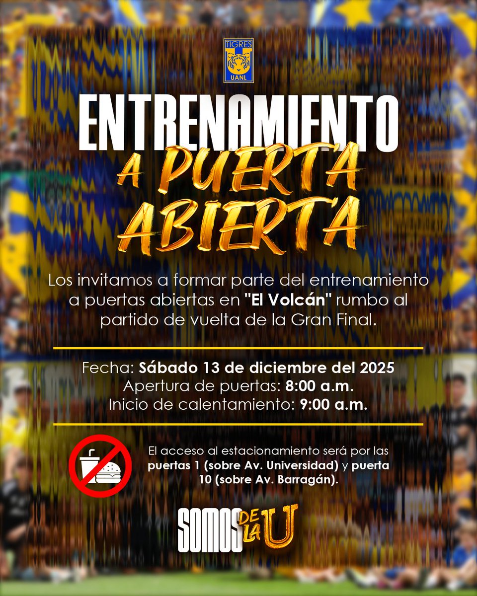 TigresOficial's tweet image. 🚨 ¡El anuncio que todos esperábamos!

🌋🐯🏟️ ¡Nos vemos mañana, Incomparables, para que unidos, el Equipo y su Afición, nos carguemos de buenas vibras y aliento de cara al partido de la Gran Final!

¡Toda la información aquí! ⤵️