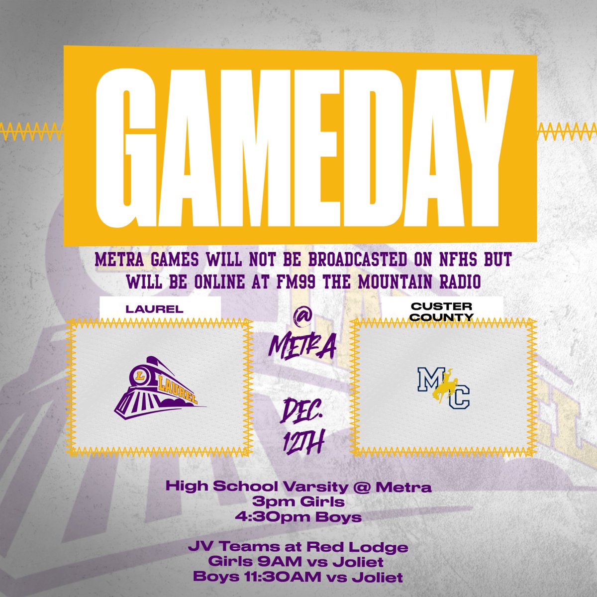 LPSActivities's tweet image. Eastern 'A' Double Header at the Metra. Laurel vs Custer Co. 3pm and 4:30pm and Lockwood vs Havre 6pm and 7:30pm. No season activity passes will be accepted. Ticket purchased at the door or online @ Metra Website. Tickets can get you to watch all 4 games ea. day.
#lpsactivities