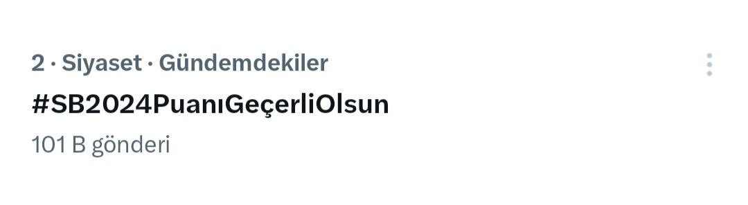 100 bin tweet attı bu çocuklar!
Bu artık bir talep değil, ülkenin gözü önünde büyüyen bir feryattır.

Bu ses duyulmazsa, yarın kimse “haberimiz yoktu” demesin.

Gençler görmezden gelinemeyecek kadar net konuşuyor: 
#SB2024PuanıGeçerliOlsun