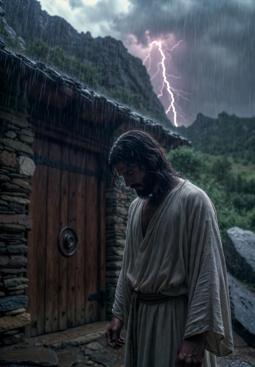 “…I stand at the door and knock. If anyone hears my voice and opens the door, I will come in...”
Revelation 3:20