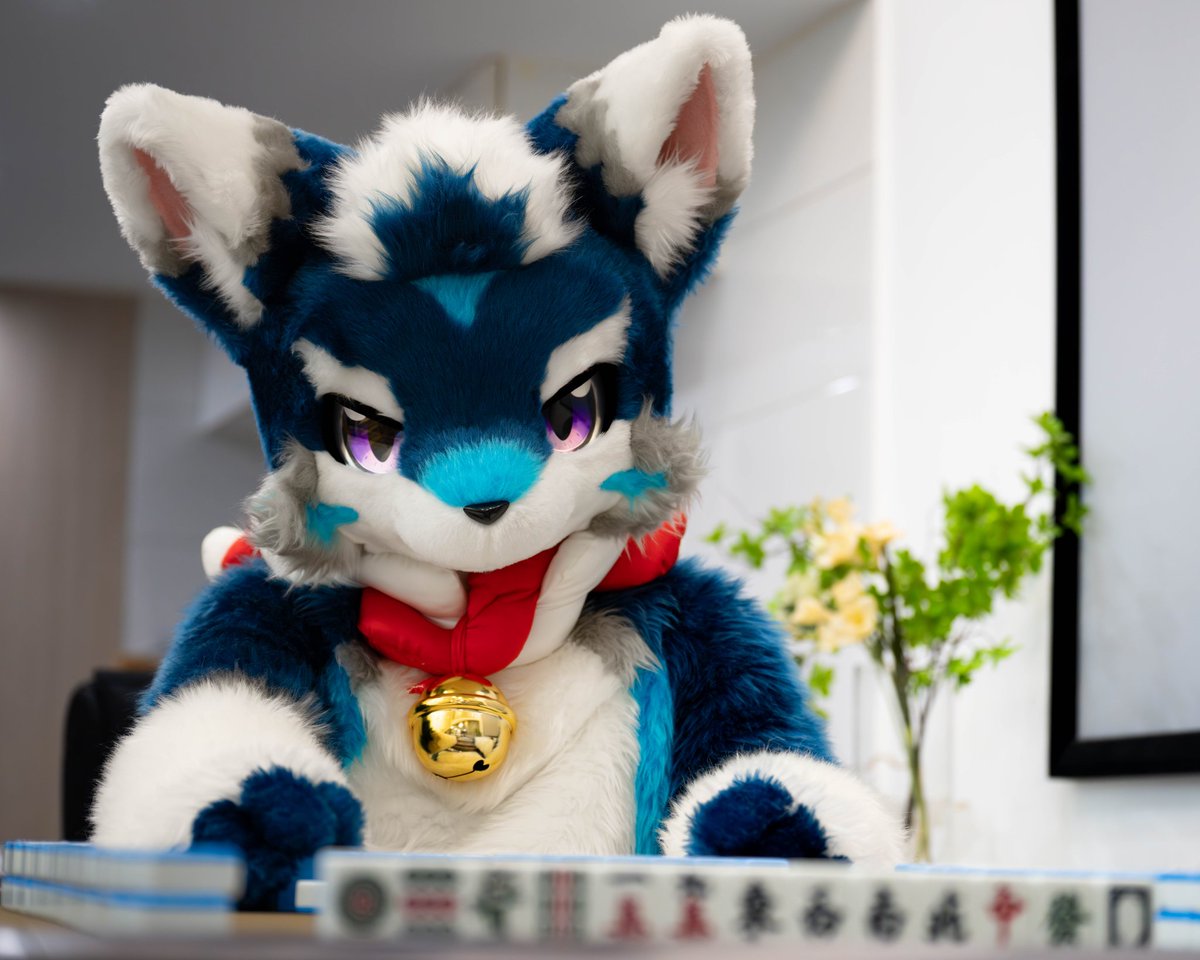 sensenbai2002's tweet photo. #FursuitFriday 
这么快就听牌了吗！这一场看来不太好打，要加紧防守了呢～ https://t.co/9qtpXg5uza