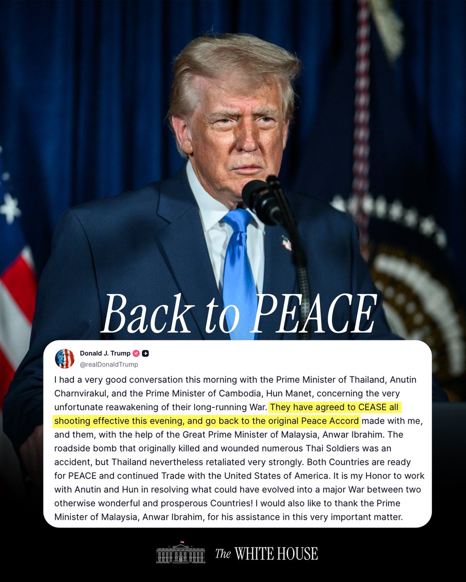 The White House tweet media