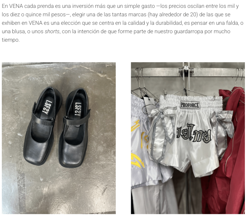 localmx_'s tweet image. #ModaCDMX  En VENA, cada prenda es una inversión más que un simple gasto. Se trata de elegir una falda, una blusa o unos shorts con la intención de que formen parte de nuestro guardarropa durante mucho tiempo. LEE LA NOTA AQUÍ: local.mx/donde-comprar/…