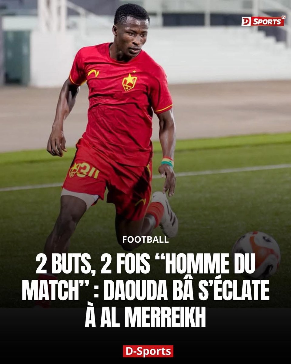 Au Rwanda 🇷🇼 depuis quelques mois, Daouda Ba fait parler son talent grâce à son jeu tourné vers l’avant.

👉 shorturl.at/GmKDI