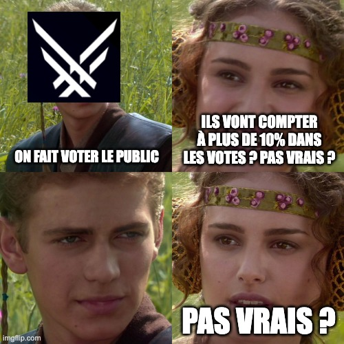 flapiliDev's tweet photo. @PresidentPraxis imaginons un instant que les game awards ne serait là que pour foutre des placements de produits et créer une culture du hype en en ayant rien à foutre du JV, ça serait cocasse non ? https://t.co/muk3g8snMC