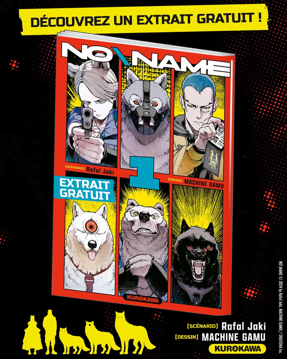 Kurokawa's tweet image. Extrait gratuit 📖 Découvrez "No\Name" 🚫

À lire ici ➡ bit.ly/extraitNoName

Une enquête, des super pouvoirs : le nouveau manga de Rafal Jaki (Cyberpunk, The Witcher), en 2 tomes !

Prévus pour le 15 janvier 🗓️