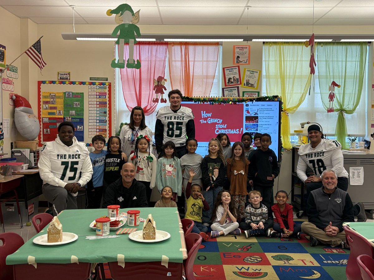 Nothing better than giving back to the youth at New Castle Elementary! Rock football! #relentless