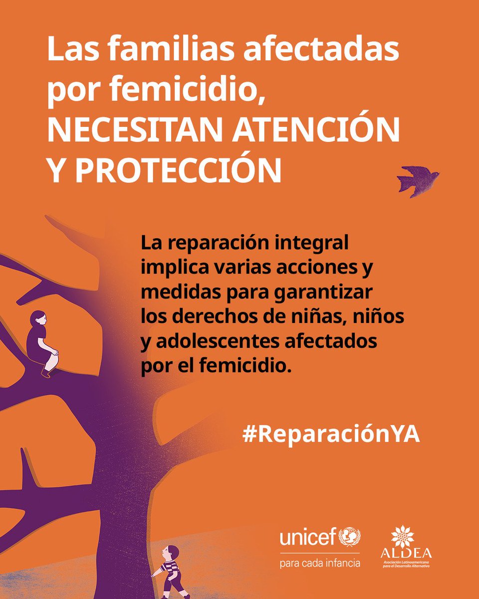 #ReparaciónIntegralYA | ¿Qué podría reparar tu niñez después del femicidio de tu mamá o hermana?

La reparación no es una compensación económica. Para niños, niñas y adolescentes, la reparación integral es un proceso amplio y profundo que permite reconstruir su proyecto de vida.