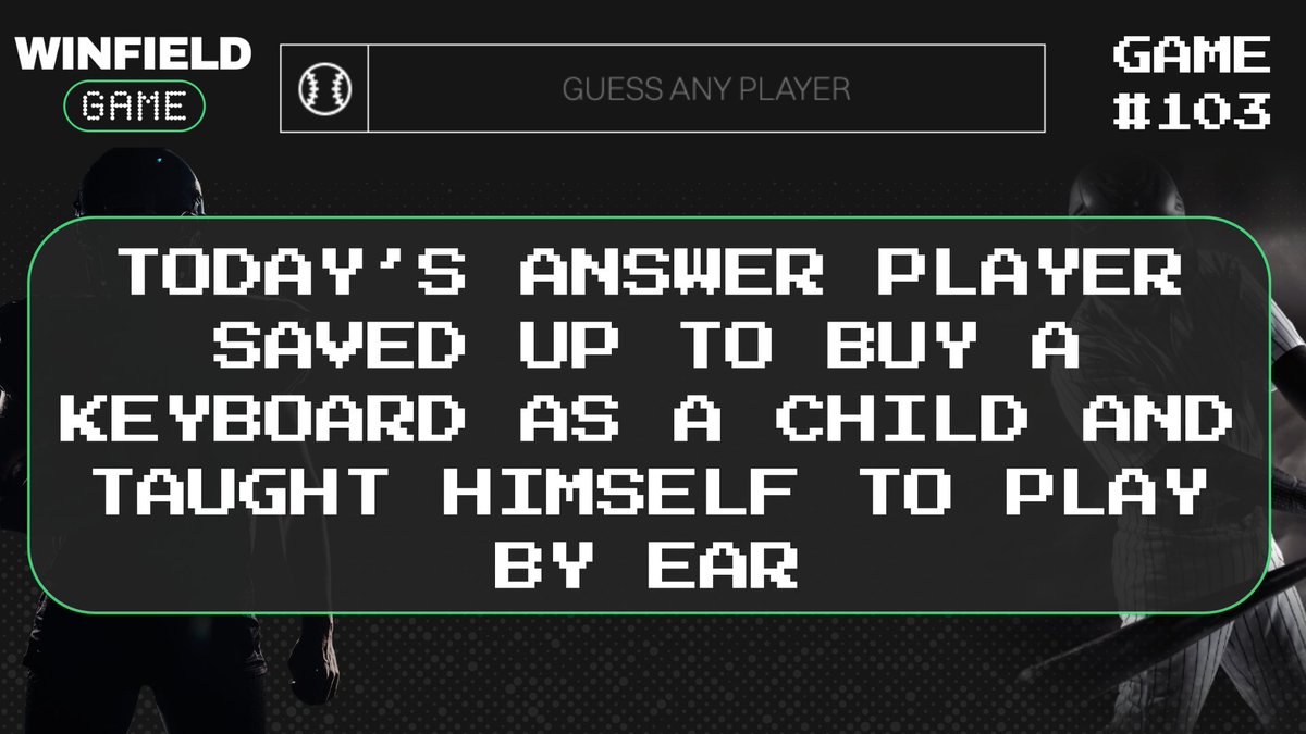 Game #103 is live!      

#WordleForSports #SportsTrivia #Trivia #sports