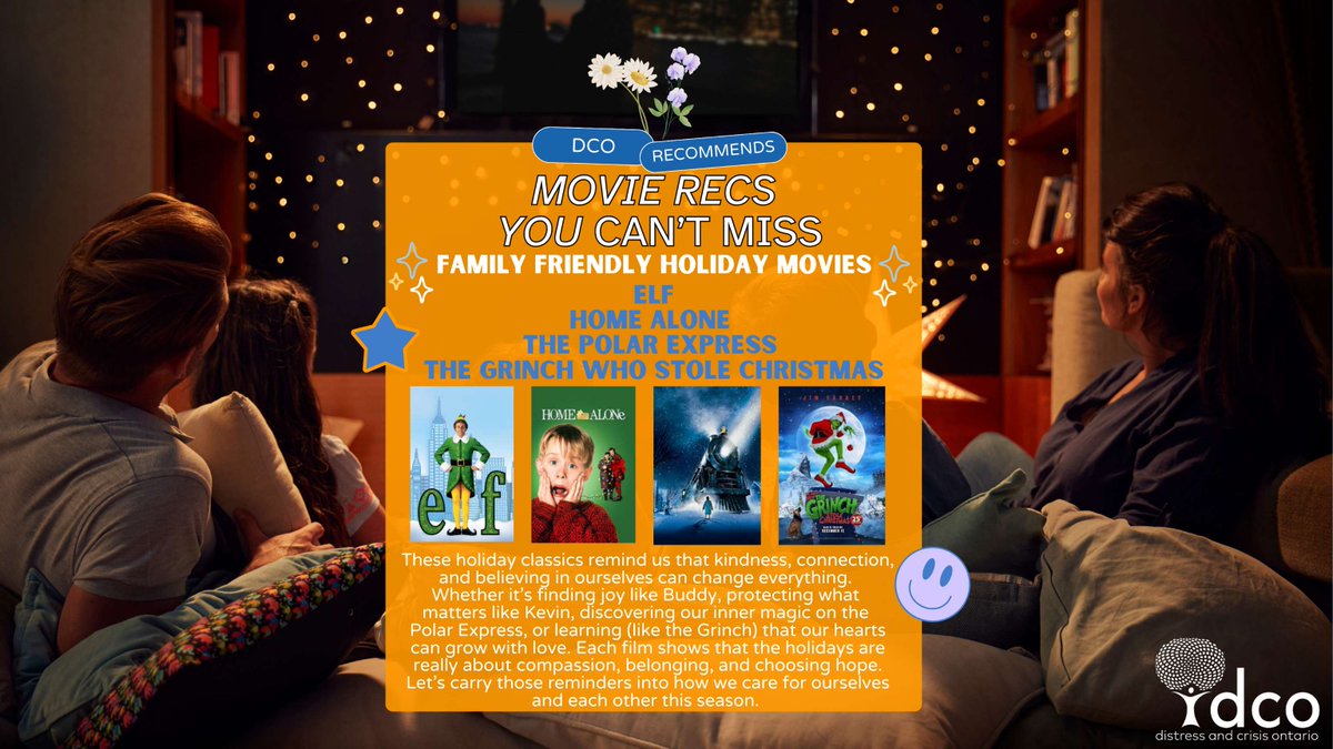 🎄✨ Taking a break with a comforting holiday movie can be a simple way to unwind, reconnect, and give yourself a moment with those closest to you. Here are a few family-friendly favourites. Hopefully these films help you smile and enjoy a well-deserved break this season. 💛