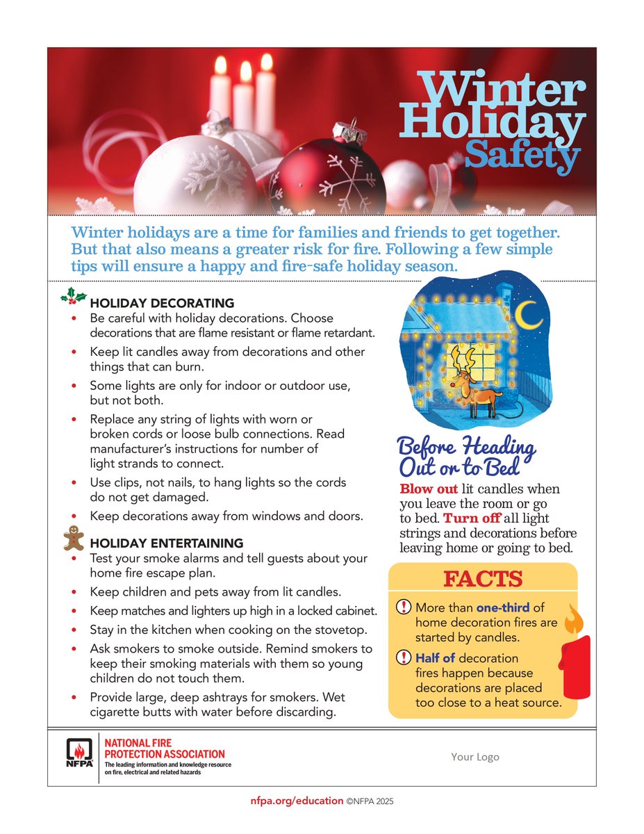 Help it be a safe holiday by following these safety tips.