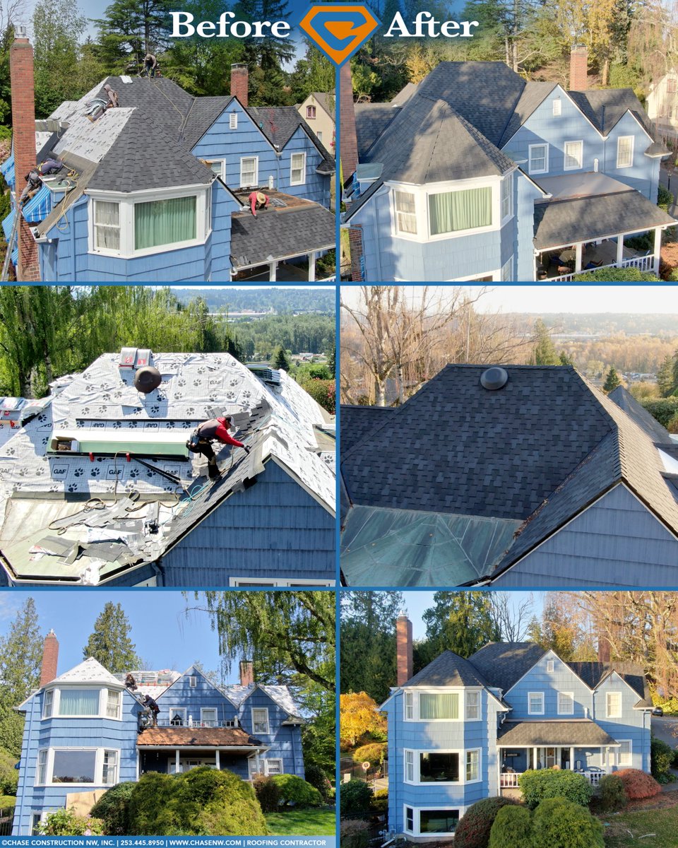 pnwroofer Our crew did a a great job installing this <a href="/gafroofing/">GAF Roofing</a> Grand Sequoia roofing system in #Edgewood, WA!
.
.
.
.
#tgif #beforeandafter #newroof #roofingcrew #GAFmastereliteroofer #edgewoodroofingcontractor #roofersofinstagram #roofinstallation #instagood less