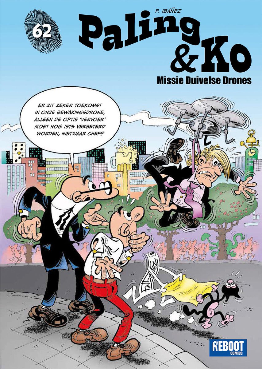 stripland_BENL's tweet photo. Dubbel leesplezier voor de #Paling &amp; #Ko liefhebbers! Het allereerste heruitgave-album, is verschenen. En ook deel 62 is nu verkrijgbaar. Het Atoomsulfaat en Missie Duivelse Drones, beide als SC en HC. Anders dan oorspronkelijk aangegeven. #RebootComics #Reboot #Comics #Ibáñez https://t.co/6FYtLuPZ1f
